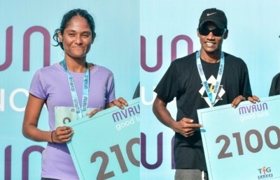 ޓީއެފްޖީ 10 ކިލޯމީޓަރު ދުވުމުގެ އެއްވަނަ ޖާއިޝާ އާއި ފަޒީލް ހޯދައިފި