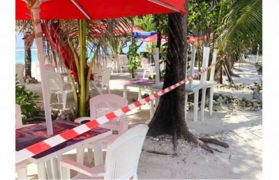 ހުޅުމާލެ ބީޗުގައި ހުރި ތަކެތި ނަގައި ތަން ހުސްކޮށްފި