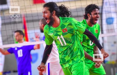 ރާއްޖެ އާއި ލަންކާގެ ވޮލީ މެޗު ފޯރިގަދަކުރަނީ