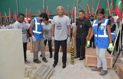 ކަޅުވަކަރު މިސްކިތް އަލުން ބެހެއްޓުމުގެ މަސައްކަތް ފަށައިފި