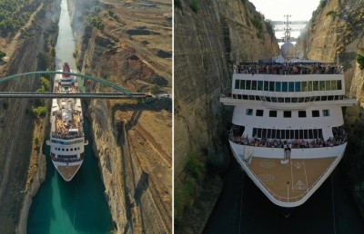 ރެކޯޑް ދަތުރެއް؛ ކްރޫޒް ޝިޕެއް 24 މީޓަރު ފުޅާ ކެނަލެއް ހުރަސްކޮށް