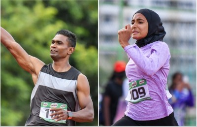 100 މީޓަރުގައި ސާއިދު އާއި ހިމްނާ އެއްވަނަ މަގާމު ދަމަހައްޓައިފި
