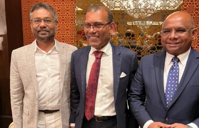 ޖީއެމްއާރުގެ ޗެއާމަން ރާއޯގެ އާއިލީ ހަފުލާއެއްގައި ނަޝީދާއި ޝާހިދު އެކުގައި