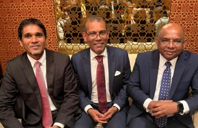 ޖީއެމްއާރުގެ ޗެއާމަން ރާއޯގެ އާއިލީ ހަފުލާއެއްގައި ނަޝީދާއި ޝާހިދު އެކުގައި