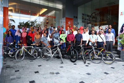 ދިރާގާ ގުޅިގެން ބައިކް މޯލްޑިވްސް އިން "ބައިކް ޓު ވޯރކް" ޑޭ ފާހަގަ ކޮށްފި
