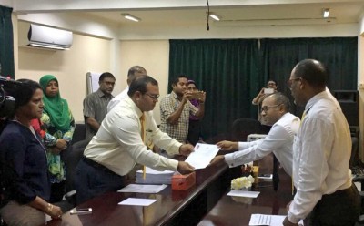 އެމްޑީޕީ ޕްރައިމަރީގައި ވާދަކުރެއްވުމަށް ނަޝީދު ފޯމު ހުށަހަޅުއްވައިފި