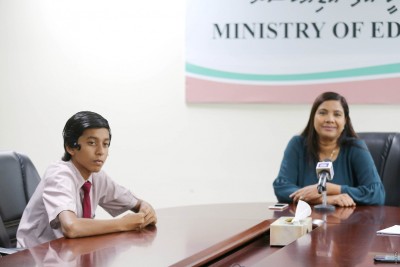 "ވޯޓާ ފްލައިބޯޑް ވޯލްޑް ކަޕް"އަށް ދާ ޔައިޝްއަށް އެޑިއުކޭޝަން މިނިސްޓަރު ހިތްވަރު ދެއްވައިފި