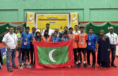 ދެކުނު އޭޝިއާގެ ޖޫނިއާ ބެޑްމިންޓަން މުބާރާތުން ރާއްޖެ އަށް ބްރޯންޒް މެޑަލް