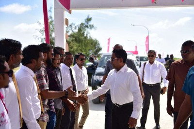 މަގުތައް ހަދައި ބިން ދޫކޮށް އަދި ބީއެމްއެލްގެ ބްރާންޗެއް ތިމަރަފުށީގައި ގާއިމު ކުރާނަން: ރައީސް
