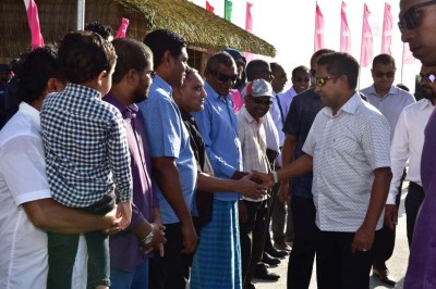 ތިމަރަފުށީގައި ގާއިމް ކުރި ފެނުގެ ނިޒާމް ރައީސް އިފްތިތާހުކޮށްދެއްވައިފި