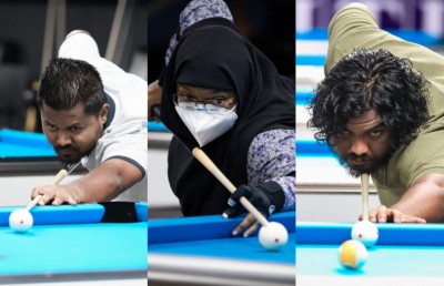 ލިޓަސް ގައުމީ ބިލިއާޑް މުބާރާތް: ސިންގަލްސް އިވެންޓުތަކުގެ ޗެމްޕިއަންކަން ސާހިލް އާއި ޝިޔާމް އަދި އާއިޝަތަށް