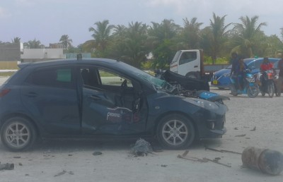 ކުޅުދުއްފުށީގައި ނުރައްކާތެރި އެކްސިޑެންޓެއް، މީހަކަށް އަނިޔާއެއް ނުވޭ