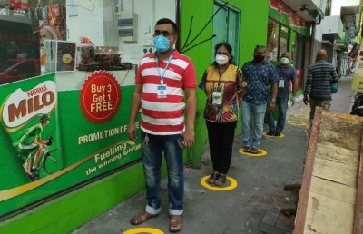 ސޯޝަލް ޑިސްޓެންސިން އަންގައިދޭން މާލޭ މަގުމަތީގައި ފާހަގަތަކެއް