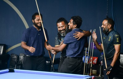 ލިޓަސް ގައުމީ ބިލިއާޑް މުބާރާތް: ޝާޒް އާއި އިޔާދުގެ ޕެއާ ޑަބަލްސް ޗެމްޕިއަންކަން ހޯދައިފި