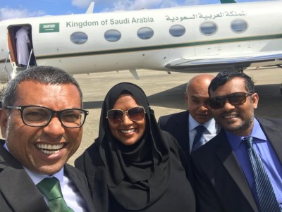 އިންތިހާބީ ރައީސް އިބޫ އާއި ކޯލިޝަންގެ ބައިވެރީން ސައުދީއަށް ފުރާވަޑައިގެންފި