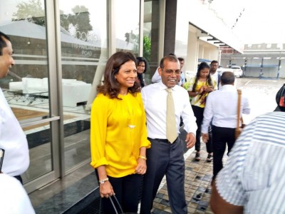 ތިން އަހަރެއްހާ ދުވަސް ފަހުން ރައީސް ނަޝީދު ރާއްޖެ ވަޑައިގެންފި