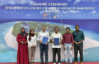 އުކުޅަހުގައި "ކާނި ހޮޓެލްސް" އިން 250 އެނދުގެ ސިޓީ ހޮޓަލެއް ހަދަނީ