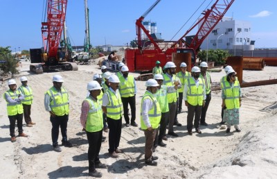 ތިލަމާލެ ބްރިޖު: އެއްގަމުގައި ޖަހާ ތަނބުތަކުގެ މަސައްކަތް ނިމިއްޖެ