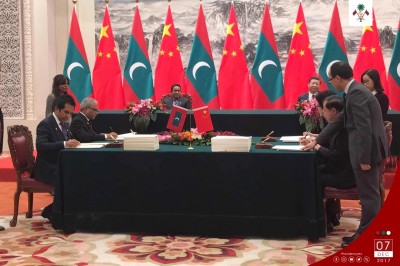 ޗައިނާއާއެކު ހަދާފައިވާ މިނިވަން ވިޔަފާރީގެ އެއްބަސްވުން އުވާލަނީ