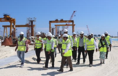 ތިލަމާލެ ބްރިޖު: އެއްގަމުގައި ޖަހާ ތަނބުތަކުގެ މަސައްކަތް ނިމިއްޖެ