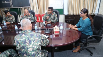 މިނިސްޓަރު މާރިޔާ، އަސްކަރިއްޔާގެ ވެރިންނާ ބައްދަލުކުރެއްވުން: ބާރުގަދަ ފޮޓޯއެއް!