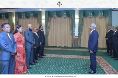 ފަސް ސްޓޭޓު މިނިސްޓަރުން އައްޔަން ކުރައްވައިފި