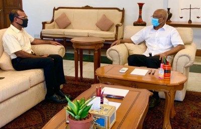 ރައީސާއި މަޖިލީހުގެ ރައީސް ނަޝީދު ބައްދަލުކުރައްވައިފި