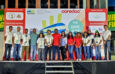 އުރީދޫ އާއި އެމްއެމްޑަބްލިއުއެމް ގުޅިގެން ބިދޭސީ މަސައްކަތްތެރިންނަށް ހާއްސަ ކްރިކެޓް މުބާރާތެއް ބާއްވައިފި
