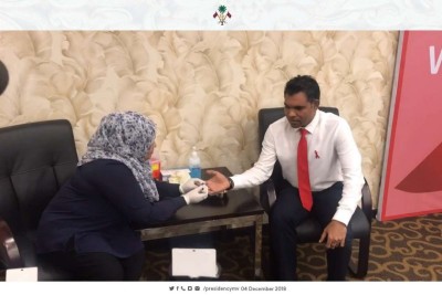 ނާއިބު ރައީސް އެޗުއައިވީ އަށް ޓެެސްޓްކޮށްފި
