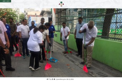 މުޅި ރާއްޖެ ސާފުކުރުމުގެ ޕްރޮގްރާމް ރައީސް ފައްޓަވައި ދެއްވައިފި