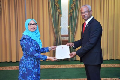 އިންޑިއާ ސަފީރުކަމަށް އާއިޝަތު މުހައްމަދު ދީދީ އައްޔަނުކޮށްފި