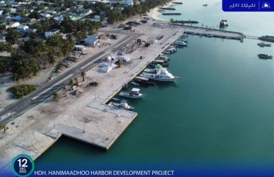 ހަނިމާދޫ ބަނދަރުގެ މަސައްކަތުގެ ބޮޑު ބައެއް ނިންމާލައިފި
