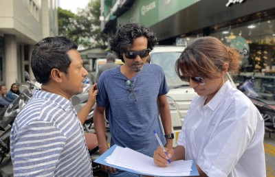 ލޮރީ ބުރާއި ތާއީދު ފޯމް ފުރުމާއެކު ނަޝީދުގެ ކެމްޕެއިން މާލޭގައި ފަށައިފި