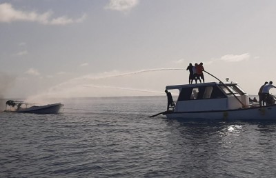 ތ. ގުރައިދޫގައި ލޯންޗެއް ގޮވައި ދެ މީހަކު ފިހިއްޖެ