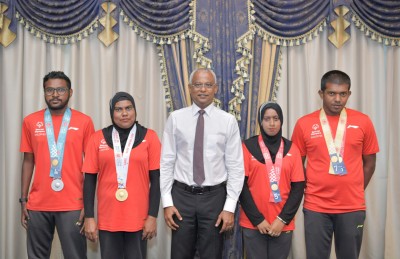 އޮލިމްޕިކްސް ވޯލްޑް ގޭމްސްގައި ބައިވެރިވި ދިވެހި ޓިމާ ރައީސް ބައްދަލުކުރައްވައިފި