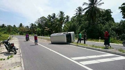 އައްޑޫގައި ހިނގި އެކްސިޑެންޓެއްގައި މީހަކު މަރުވެއްޖެ