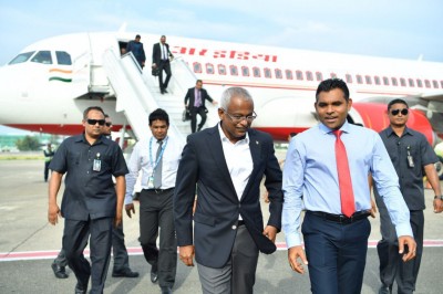 އިންޑިއާ ދަތުރުފުޅު ނިންމަލާވެއްލުވަށް ފަހު ރައީސް މާލެ ވަޑައިގެންފި