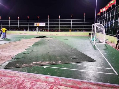 ދިއްދޫގެ ހަމަނުޖެހުމެއްގައި އެރަށު ފުޓްސަލް ދަނޑު ހަލާކުކޮށްލައިފި