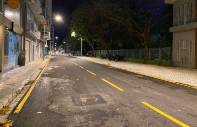 އަމީނީ މަގުގައި ތާރު އެޅި ސަރަހައްދު ހުޅުވާލައިފި