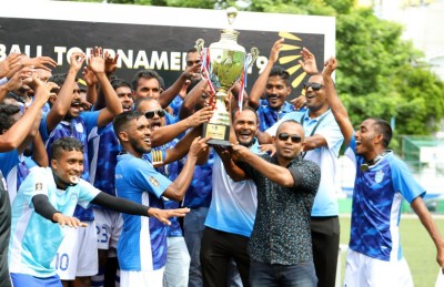 ޕީއާރުސީ ފުޓްބޯލް ޓޯނަމެންޓް 2019: އެޗްކިއު ބަލިކޮށް މާފުށީ ޕްރިޒަނުން ތަށި އުފުލާލައިފި