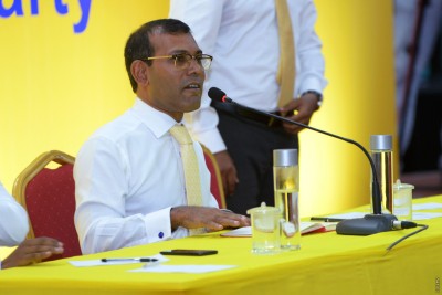 އެމްޑީޕީ ބައިބައިވާނެ ކަމެއް ނުކުރާނަން: ނަޝީދު