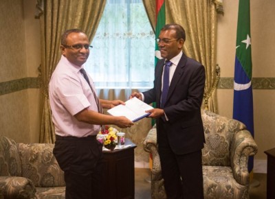ރިލްވާން މައްސަލައިގެ ޑްރާފްޓް ރިޕޯޓު މަޖިލިސް ރައީސްއަށް އަރުވައިފި