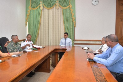 ކަނޑުމަތީގެ ސަލާމަތާ ބެހޭގޮތުން ނައިބު ރައީސް، ކަމާބެހޭ ފަރާތްތަކާ މަޝްވަރާކުރައްވައިފި