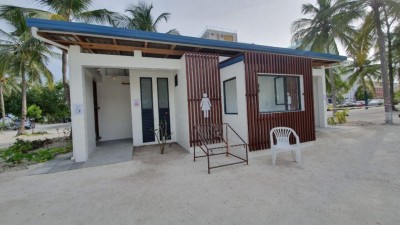 ހުޅުމާލެ ބީޗުގައި ފާހާނާ ބަރިއެއް ހަދައިފި