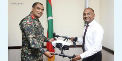 ޑިޒާސްޓާ މެނޭޖުމެންޓުން އެމްއެންޑީއެފް އަށް ހަތަރު ޑްރޯން ހަދިޔާކޮށްފި