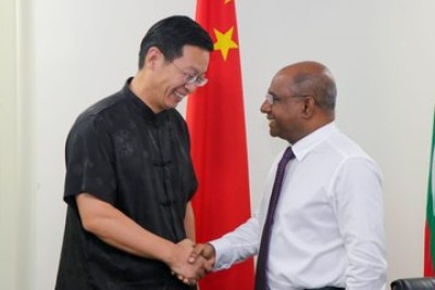 ޗައިނާ އެމްބަސީއެއް އެޅުމަށް ހުޅުމާލެ އިން ބިމެއް ދީފި