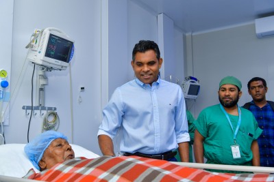 ހިލޭ ކަކުލު ހުޅު ބަދަލުކުރުމުގެ 100 ވަނަ އޮޕަރޭޝަން އައިިޖީއެމްއެޗްގައި ކޮށްފި