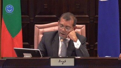 އިދިކޮޅު ހަތް މެމްބަރުންނަކަށް މަޖިލީޙުގެ ނިޒާމު ނަގައެއް ނުލެވޭނެ: ނަޝީދު