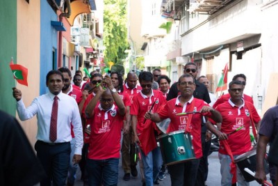 ހަވީރު ގައުމީ ޓީމު ކުޅޭ މެޗަށް ހުސްވުމަށް މަޖިލިސް ރައީސް އެދިވަޑައިގެންފި