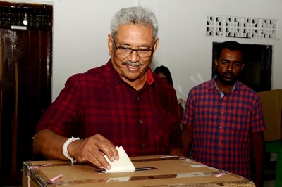ލަންކާ އިންތިހާބުގެ ކާމިޔާބީ ގޯޓާބަޔަ ރާޖަޕަކްސަ އިއުލާން ކުރައްވައިފި